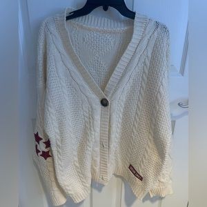 Red Taylor’s version cardigan. M/L